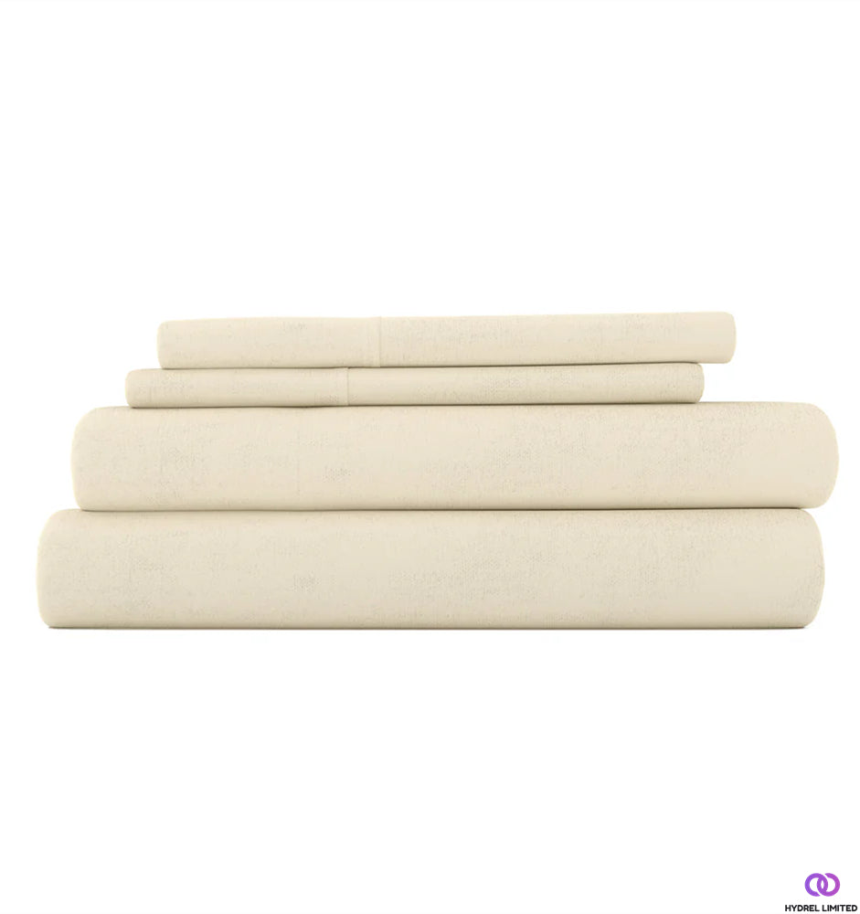 Axel 4-piece cotton flannel sheet set