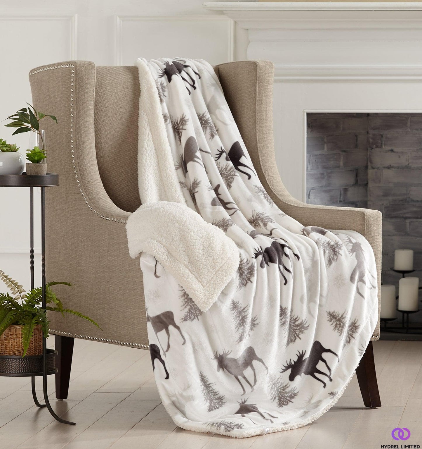 Sirio Velvet Luxury Blanket（moose）