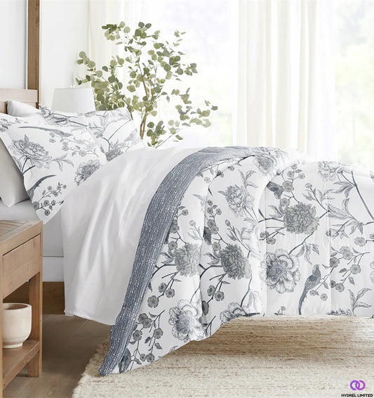 Sherpa double-sided down alternative quilt cover